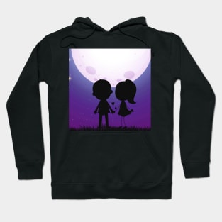 Couple Love feel Moment of Landscape Art Hoodie